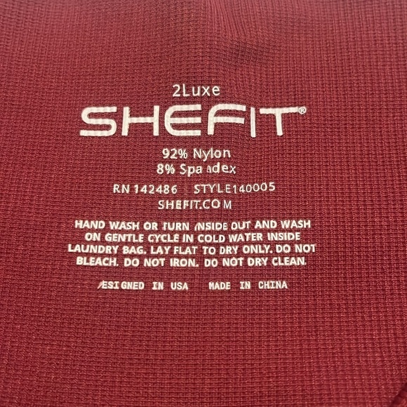 Shefit Black Cherry Seamless Leggings US Size 18/Shefit Size 2Luxe - Picture 9 of 16